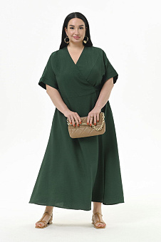 Платье с запАхом из фактурной вискозы, цвет